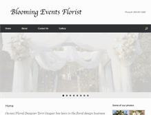 Tablet Screenshot of blooming-events-florist.com